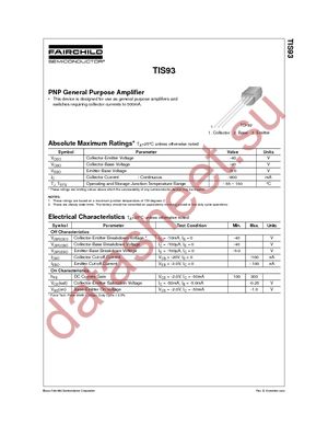 TIS93_J35Z datasheet  